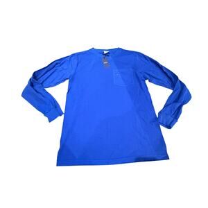 Noah Brand Blue Long Sleeve Pocket Tee Size Small and Large